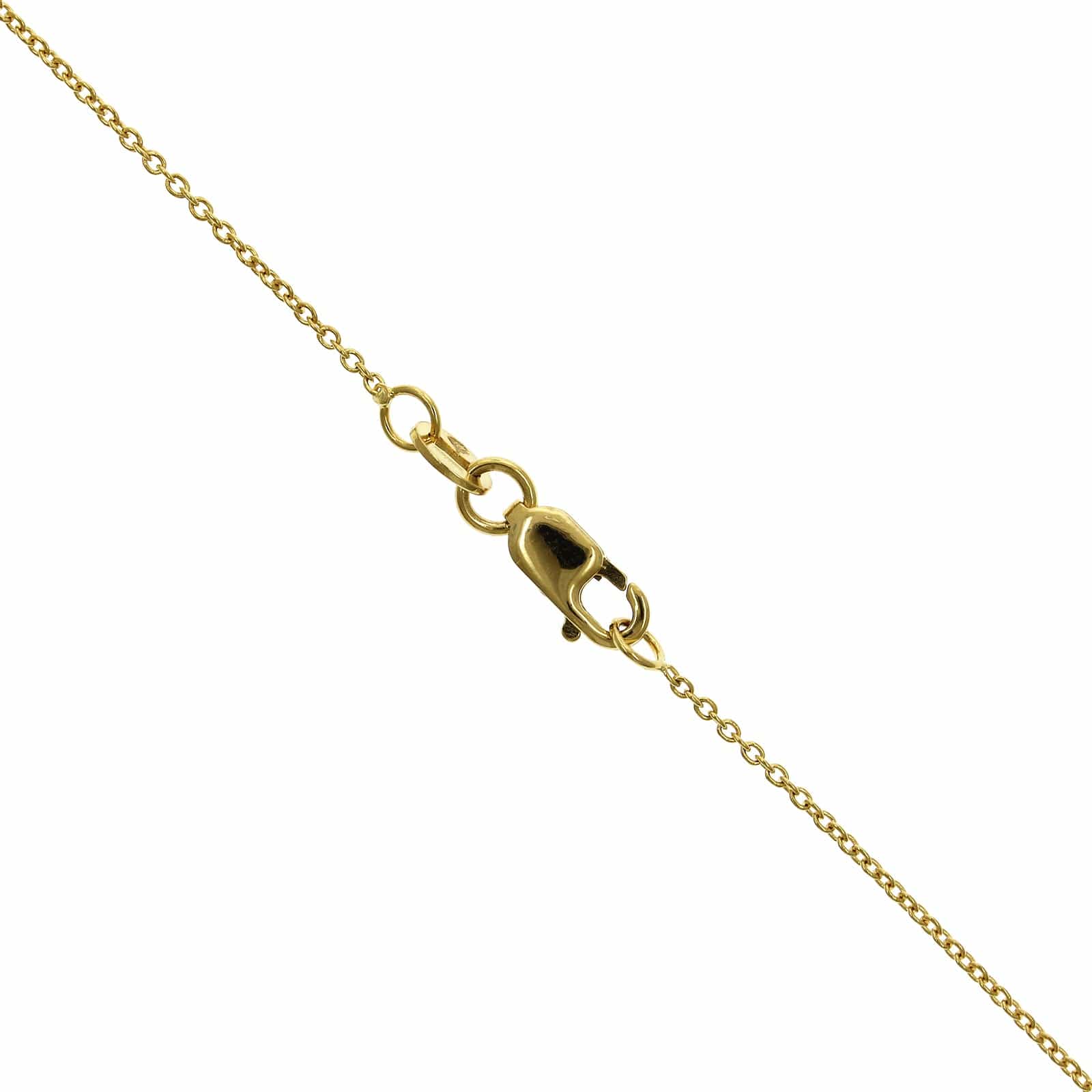 Roberto Coin 18K Yellow Gold Diamond Cross Necklace - Image 3